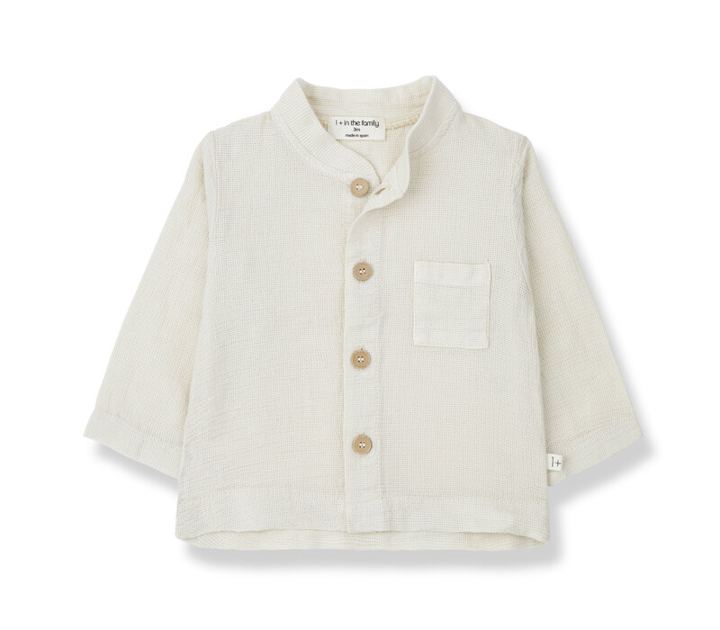 1+ In The Family Maurizio L.Sleeve Shirt Ivory 24s-102