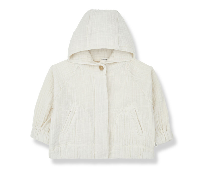 1+ In The Family Gennaro Hood Jacket Ivory 24s-130