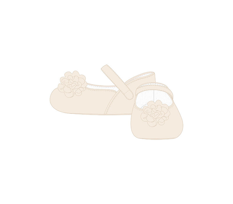 Mayoral Floral Mary Janes Cream