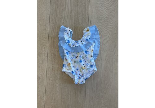 Natini Natini Swimsuit Flower Yellow-Light Blue