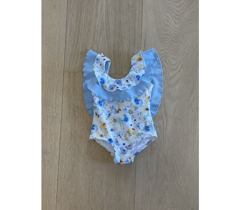 Natini Swimsuit Flower Yellow-Light Blue