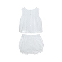 Patachou Nb Witte Set (Blouse+Shorts) Beige Dots