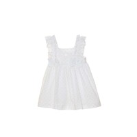 Patachou Newborn Witte Jurk Beige Dots