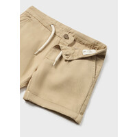 Mayoral Linen Relax Shorts  Cookie