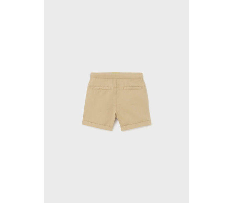 Mayoral Linen Relax Shorts  Cookie