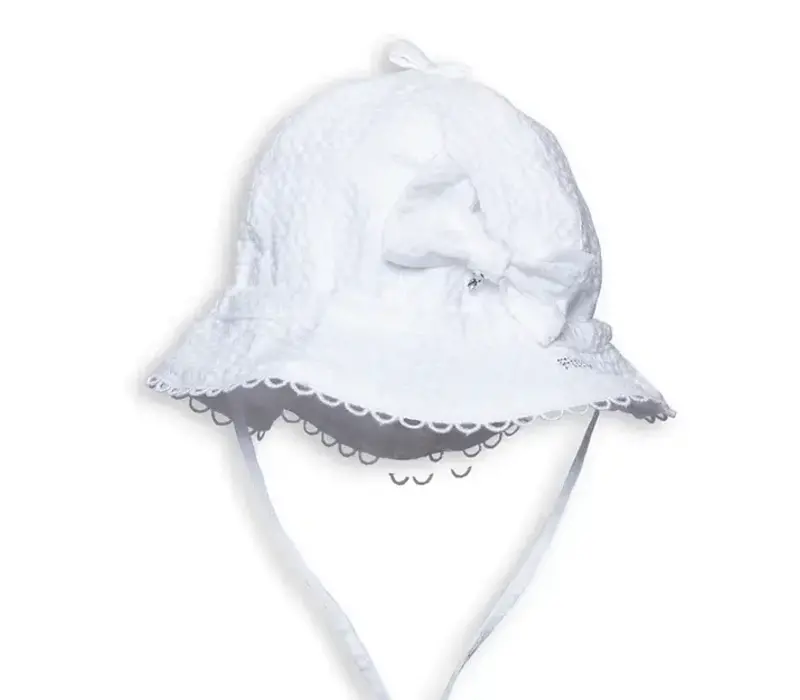 My First Collection White Girls Hat Tulip - White