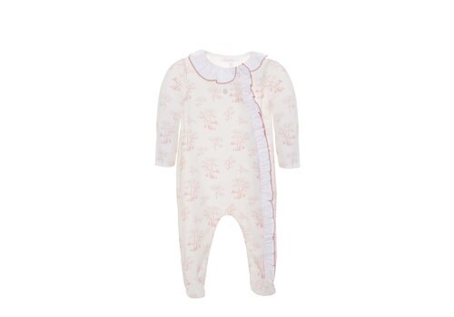 Patachou Patachou Babygrow Blushed Pink Pink Toile Jouy