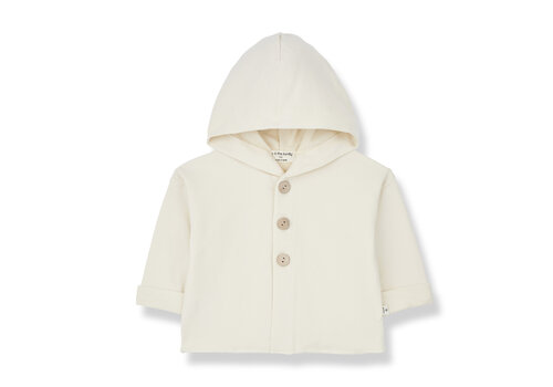 1+ In The Family 1+ In The Family Paolo Hood Jacket Ivory 24s-062