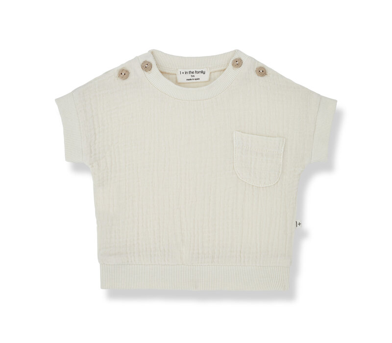 1+ In The Family Daniele S.Sleeve T-Shirt Ivory 24s-068