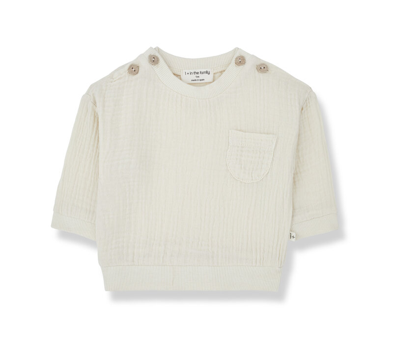 1+ In The Family Lorenzo Sweater Ivory 24s-069