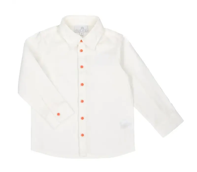 Natini Shirt Gustaph White-Orange