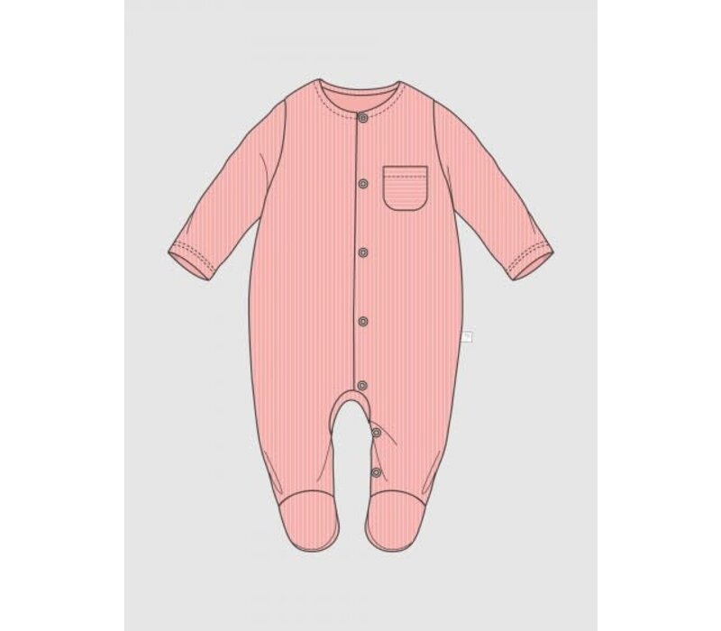 Laranjinha V4573 Babygrow Salmon