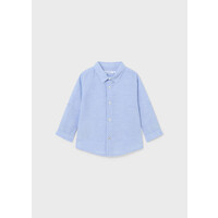 Mayoral Basic Linen L/S Shirt Lightblue