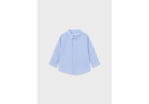 Mayoral Mayoral Basic Linen L/S Shirt Lightblue