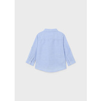 Mayoral Basic Linen L/S Shirt Lightblue