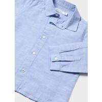 Mayoral Basic Linen L/S Shirt Lightblue