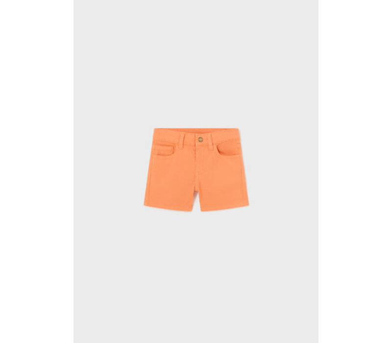 Mayoral Basic 5 Pockets Twill Shorts  Tangerine