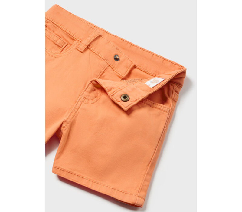 Mayoral Basic 5 Pockets Twill Shorts  Tangerine