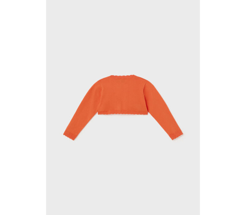 Mayoral Knit Cardigan  Tangerine