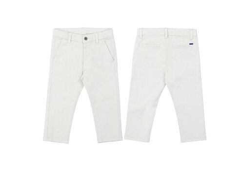 Mayoral Mayoral Twill Basic Trousers  White