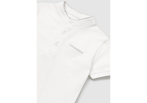 Mayoral Mayoral Polo S/S Mao Neck Natural