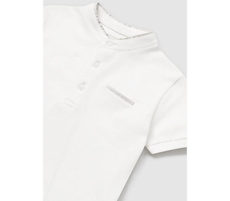 Mayoral Polo S/S Mao Neck Natural