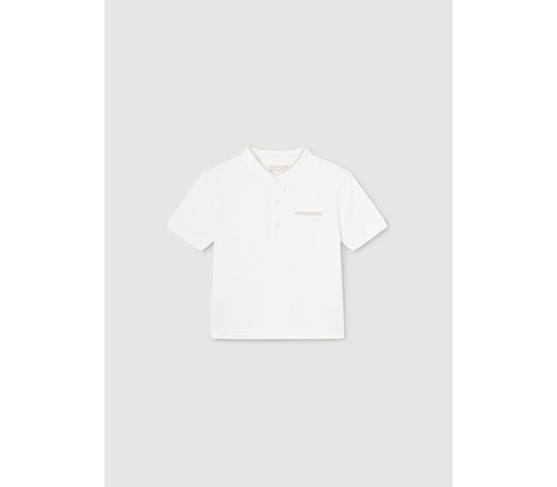 Mayoral Polo S/S Mao Neck Natural