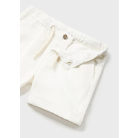 Mayoral Linen Relax Shorts  White