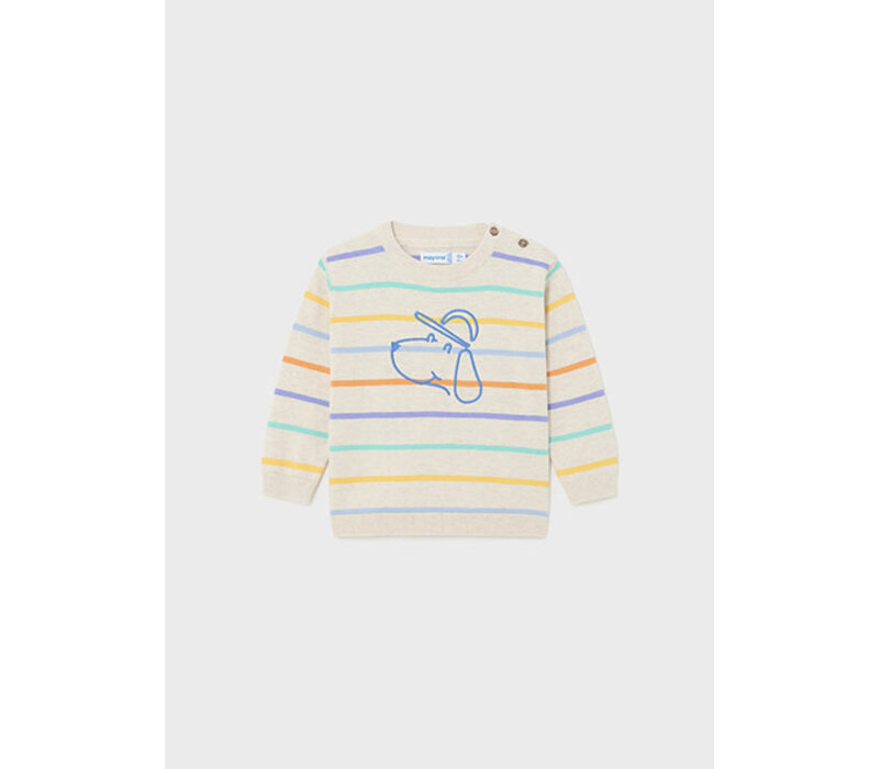 Mayoral Stripes Jumper H. Cream