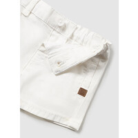 Mayoral Twill Basic Shorts  White