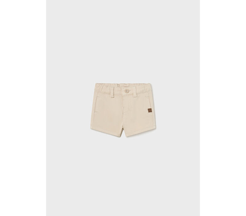 Mayoral Twill Basic Shorts  Malta Beig