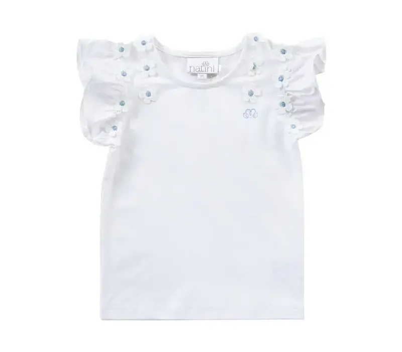 Natini Top Flory White-Blue