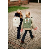 Childhome Mini Club Kinderrugzak - Signature - Canvas - Groen