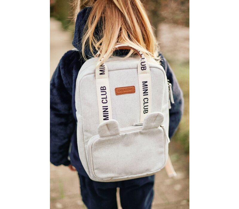 Childhome Mini Club Kinderrugzak - Signature - Canvas - Off White