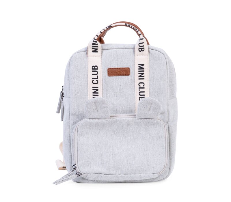 Childhome Mini Club Kinderrugzak - Signature - Canvas - Off White