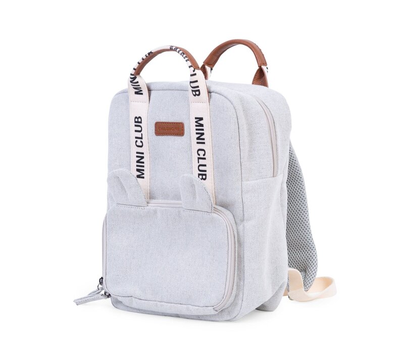 Childhome Mini Club Kinderrugzak - Signature - Canvas - Off White