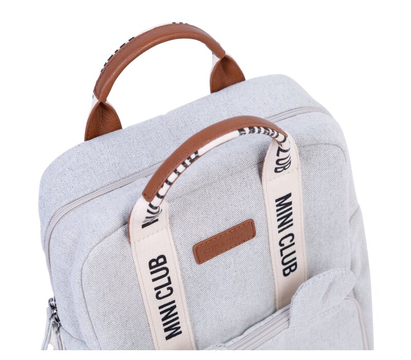 Childhome Mini Club Kinderrugzak - Signature - Canvas - Off White