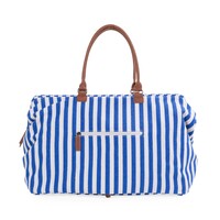 Childhome Mommy  Bag ® Nursery Bag - Stripes - Electric Blue/Light Blue