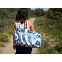 Childhome Mommy  Bag ® Nursery Bag - Stripes - Electric Blue/Light Blue