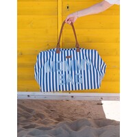 Childhome Mommy  Bag ® Nursery Bag - Stripes - Electric Blue/Light Blue