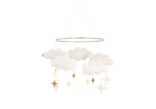 Baby Bello Baby Bello - Boxmobiel "Fantasy Clouds - Pearl White"