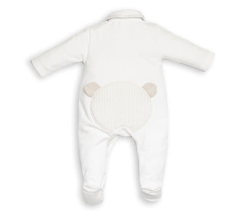 My First Collection FO White Combi Teddy On Backside White-Beige