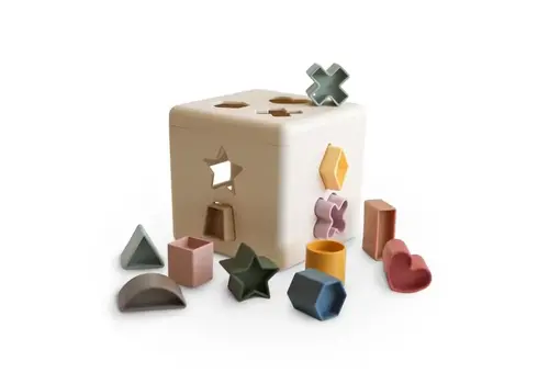 Mushie Mushie Shape Sorting Box