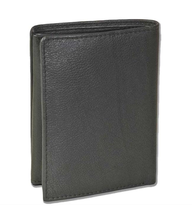 Platino Leren Portemonnee Hoog model - Zwart