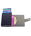 Figuretta Aluminium RFID Cardprotector PU-Leer - Carbon - Grijs