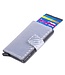 Figuretta Aluminium RFID Cardprotector PU-Leer - Carbon - Zilver