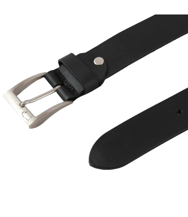 Ven Tomy Leren Riem - Dames / Heren - Zwart