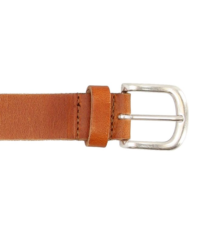 Old West Leren Dames Riem - 28 mm - Echt Leer - Cognac