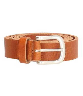 Old West Leren Dames Riem echt Leer - Cognac