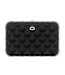 Ögon Designs Quilted Button Dames Kaarthouder RFID Zwart